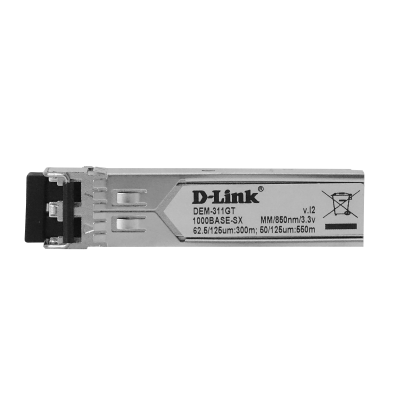 DEM-311GT D-LINK Fibra-Multimodal 550m 1G Transceptor SFP 1000mbps mini-GBIC SX 2-Terminal-LC 850nm