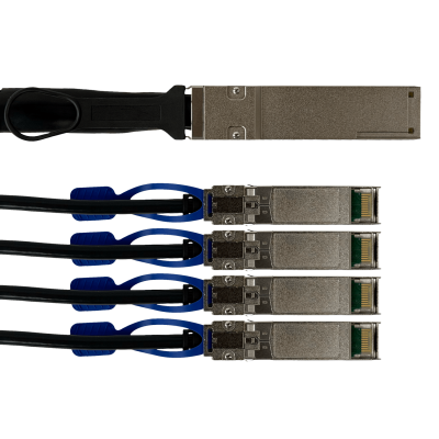 DQ+BC0003-DS+ MIKROTIK Cable QSFP28-100G x1 SFP28-25G x4 3mt break-out 1x100G-4x25G