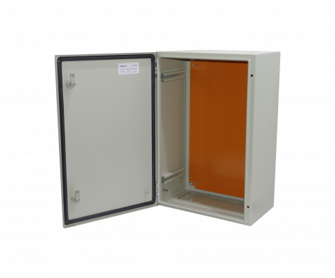 ST4-625 TIBOX 600x400x250mm 2-puertas-sin/Llave Gabinete Metálico IP66 Beige con Placa