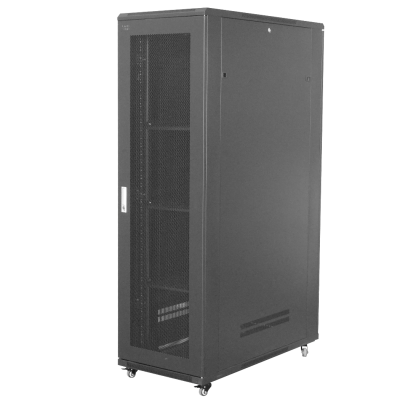 RK42-12PL LINKMADE Armario 42U 1200mm Puerta Microperforada 1,2m-Profundidad con-Ventilador-Estantes Rack