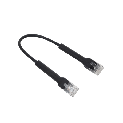 NUP-01 UBIQUITI Negro Cable de Parcheo Cat6 RJ45 de 10cm (0,1 metros) U-Cable-Patch-RJ45-BK