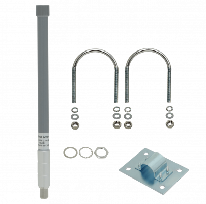 AU0727 3/4dBi 698-960MHz 1710-2700MHz Antena Omnidireccional N-Hembra 3G/4G/LTE 20x325mm