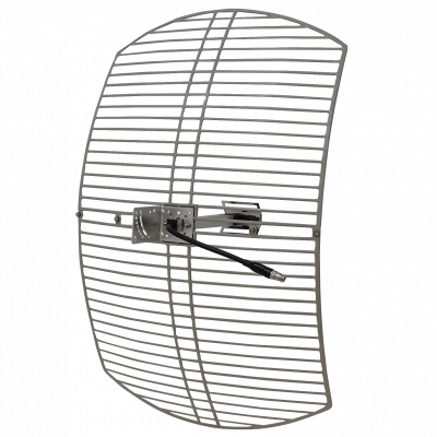 ANT-2424 Antena Parabólica de Rejilla 24dBi 2.4GHz-2.48GHz Apertura 10ºx14º Conector N-Hembra 30cm Desarmable 60x90cm