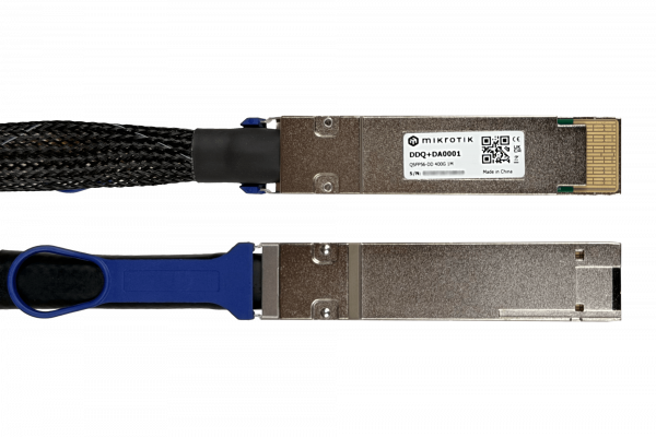 DDQ+DA0001 MIKROTIK 1mt QSFP-DD-400G Cable Directo Backbone DAC Cobre 30AWG