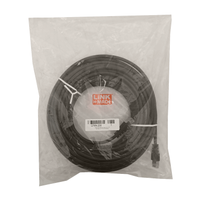 CPXN-200 LINKMADE Cable de red para exteriores SF/UTP CAT5E color negro, longitud 20 metros