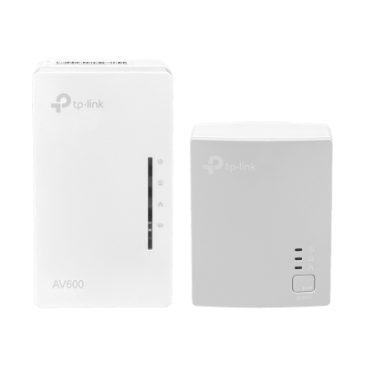 TL-WPA4220KIT TP-LINK Kit Powerline AV600 compuesto por adaptador WPA4220-WiFi-N300/puerto 2-100 y extensor PA4010-300MBPS/puerto 1-100