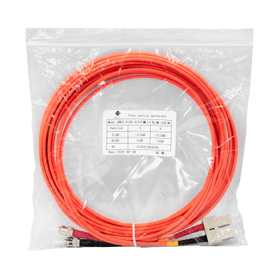 JFMTC5 5 metros ST-SC OM1 Multimodo MM Dúplex Latiguillo de Fibra Óptica 62.5/125um LSZH