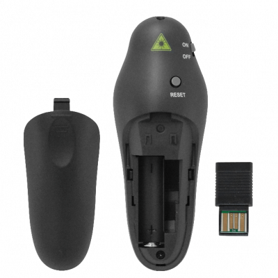 RLP801 Presentador sin cables 15mt 2,4GHz USB Apuntador Láser necesita-1xAAA