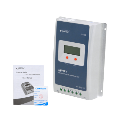 TRACER1210A EPEVER 10A FV-100V IP30 1-RJ45-COM Controlador de Carga Solar MPPT 12V/24V