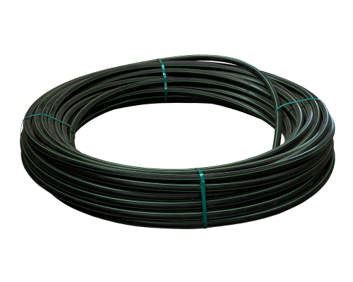 PLAN-3 Fleje Plano 32mm-exterior 1,9mm Bobina 100m Negro HDPE Polietileno Reciclado