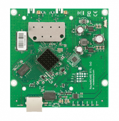 RB911-5HND MIKROTIK 5GHZ 2X2 2-MMCX 1-100-POE/8-30V 600MHZ L3 26DBM 105X105MM