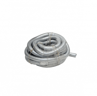 FLEXE63 Conducto metálico flexible de 63mm Bobina de 20 metros Diámetros exterior/interior 63/57mm