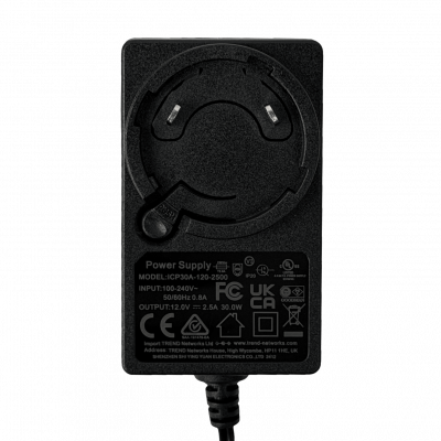 LANTEK-C. Lantek Transformador 12VDC 2,5A 30W Alimentación Eléctrica Entrada 100-240VAC