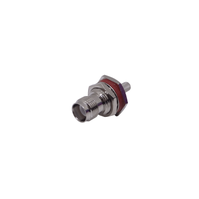 ZH2E Conector Coaxial Crimpeable RPTNC-Hembra para Panel con Junta Tórica LMR195 RG58