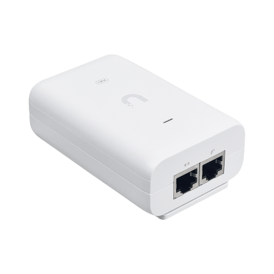 U-POE+ UBIQUITI 48VDC 31,2W inyector PoE 0,65A Gigabit 802.3at Cumple Norma