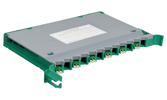 ODF-B Bandeja 12-LC/APC para Cabecera tipo ODF incluye pigtails-SM y coplas