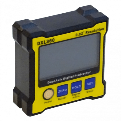 INCLI-DD Medidor de Inclinación Electrónico Biaxial 0,02 grados Soporte Ferromagnético Batería Incorporada