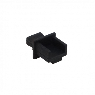 MP45J Lote de 10 protectores de goma negra para conector Keystone RJ45