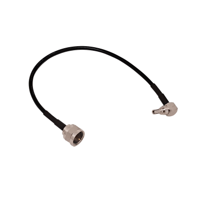 9M1FM CRC9-M-90º a F-Macho RG174 Cable Coaxial 13cm