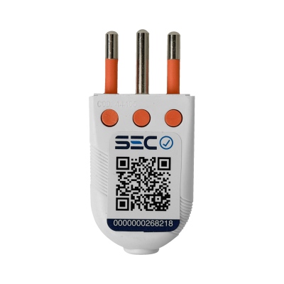 EMV2PTW KALOP 2P+T Blanco 10A SEC-60477 Enchufe Macho Volante c/Tierra KL44404