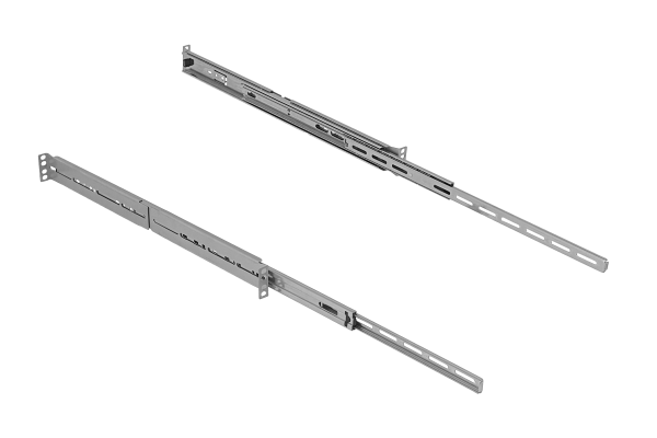 RIEL-1U. 1U Fondo-490-750mm Riel de Rack deslizable-450mm Soporta-30Kg