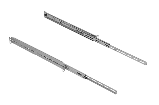 RIEL-1U. 1U Fondo-490-750mm Riel de Rack deslizable-450mm Soporta-30Kg