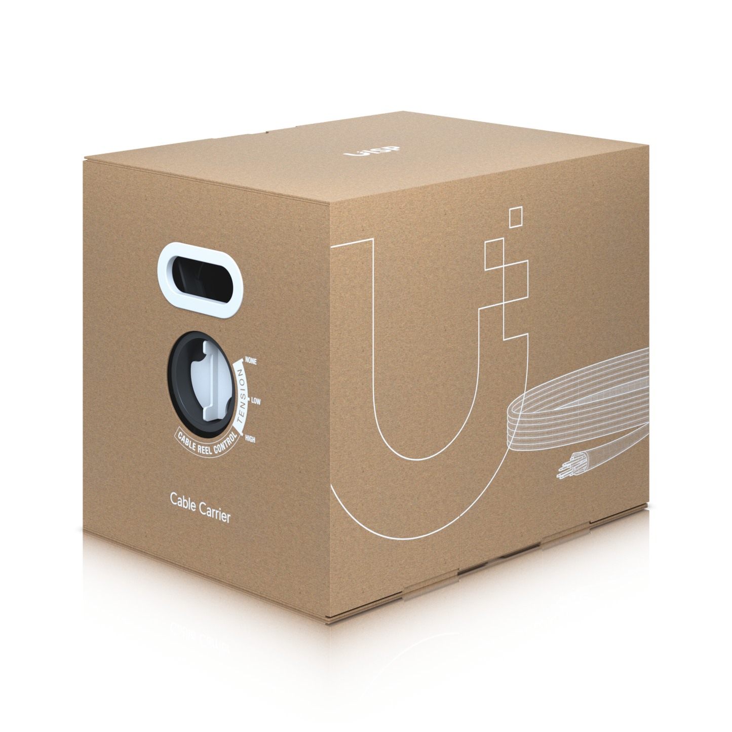 UISP-CABLE-CARRIER UBIQUITI SF/UTP Categoría 5e 305 metros 24AWG Polietileno-Exterior sustituye TC-CARRIER.