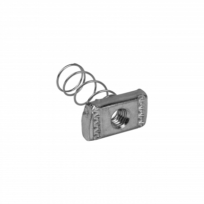 TUER-12 Tuerca con muelle rosca interna 1/2 pulgada para fijación en perfil 42x42mm