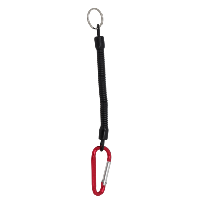 TEDE-1 Cinta Sujetadora Elástica 18-50cm con Mosquetón/Gancho para Herramientas Rojo
