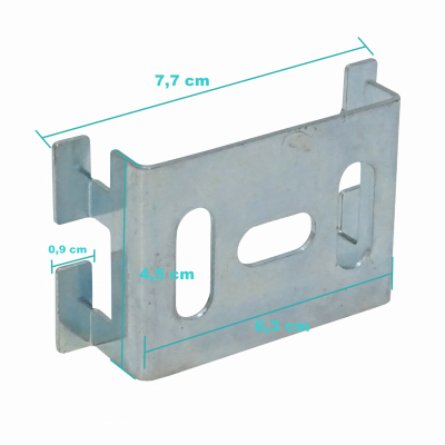 ESCAM-F LINKCHIP Soporte de Pared 77x45x20mm para Bandeja Tipo Canastilla de Malla de Alambre