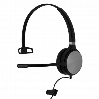 YHS36-MONO YEALINK Diadema Monoauricular con Cable de 2m y Conector RJ9 Compatible con T30/31/33/57 con Supresión de Ruido