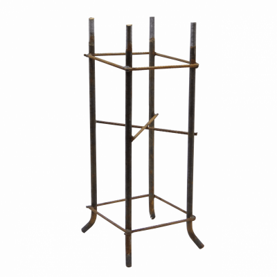 CAN5-POSTE Cesta metálica para base de obra civil de poste POSTEC-5M altura 590mm sección 18x18cm llave hexagonal 23mm