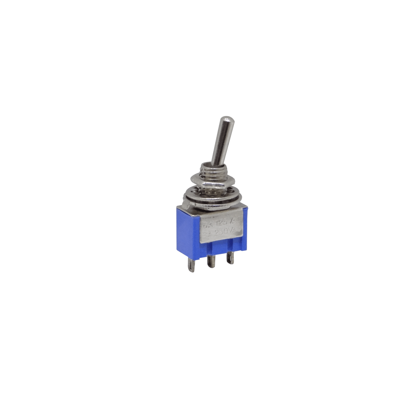 SPDT Interruptor de palanca celeste 2 posiciones 3 pines, 250V/3A 125V/6A, montaje 5mm MTS-102