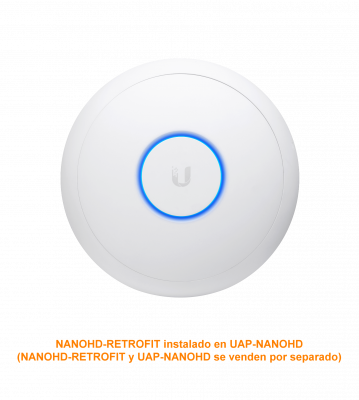 NANOHD-RETROFIT UBIQUITI un. Adaptador para UAP-nanoHD U6+/Lite en soporte UAP-AC-PRO