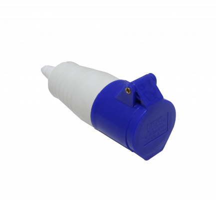 213-6 LEXO Base Hembra Tipo213-6h 16A IP44 250V Toma Industrial P17 2P+T