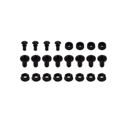 RK15-BL 15U Bastidor Simple Negro 2-Pilares 74cm-Altura 55x30 1,2mm Desarmado