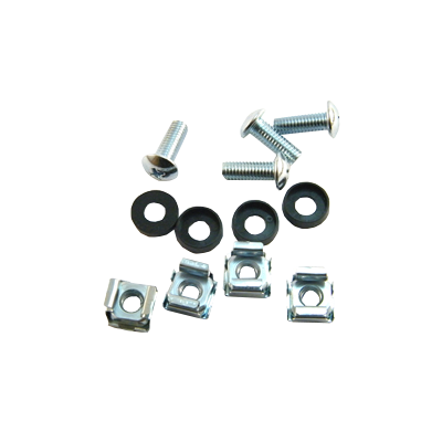 M6-4KIT Juego de 4 Pernos y Tuercas Cautivas para Bastidor de 10 y 19 Pulgadas