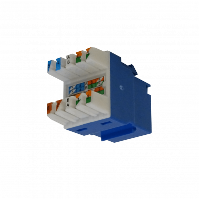 KP6AF FURUKAWA Conector Hembra RJ45 Keystone Azul Categoría 6 UTP Multilan Punch 35030607