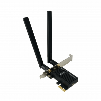 TX20E TP-LINK Adaptador WiFi AX1800 Bluetooth 5.2 Doble Banda 2.4GHz 5GHz Velocidad 574+1201Mbps Interfaz PCIe x1 2 Antenas RPSMA