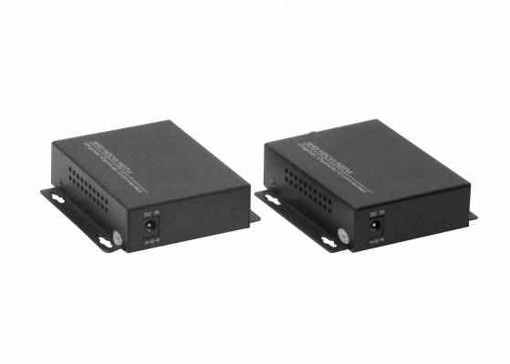 TV1-20KM Transmisor-Receptor 1-Canal 720p 960p Fibra Óptica Monomodo 20km para CCTV TVI con Conectores FC BNC-H y RS485 TX/RX