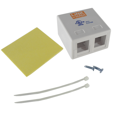 RST-M2L. LINKMADE ROSETA BLANCA VACIA PARA 2 KEYSTONE