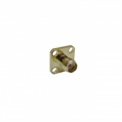 SHC4 Conector-SMA-Hembra Chasis-4perforaciones Panel Conector para Soldar