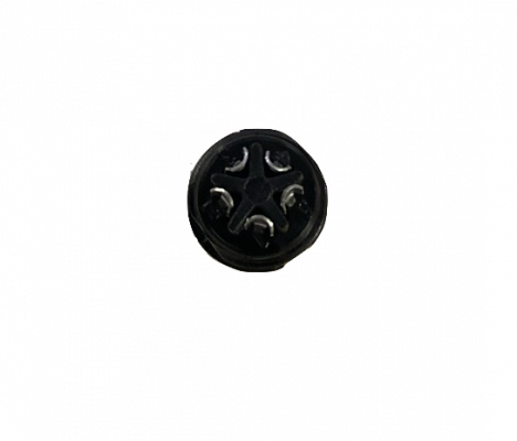 GX12HV-5 Conector Hembra Volante de Aviación Tipo GX12 de 5 Pines para Soldar