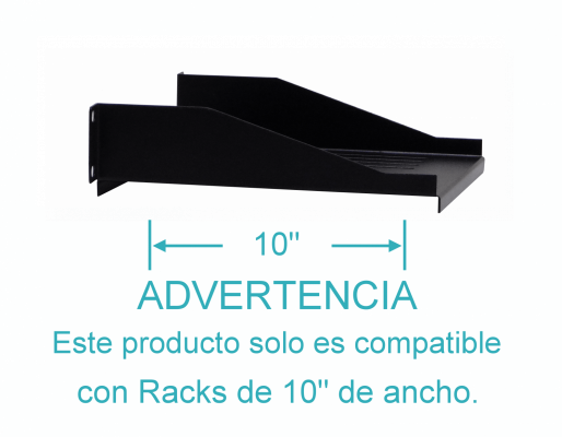RB101-2L LINKMADE 1U 10 Pulgadas-estrecho 20cm-Profundidad Charola Perforada Acero-1,2mm