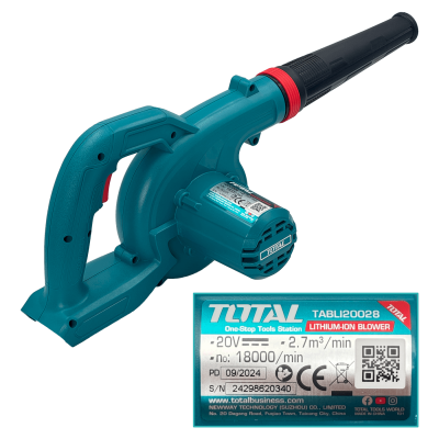 SOP-TOTAL TOTAL Soplador de Aire inalambrico 20V 18000RPM Requiere-bateria