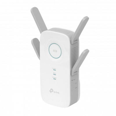 RE650 TP-LINK Amplificador de señal Schuko AC2600 doble banda 5GHz/2,4GHz, velocidad 1733/800Mbps, puerto 1-1000, 4 antenas