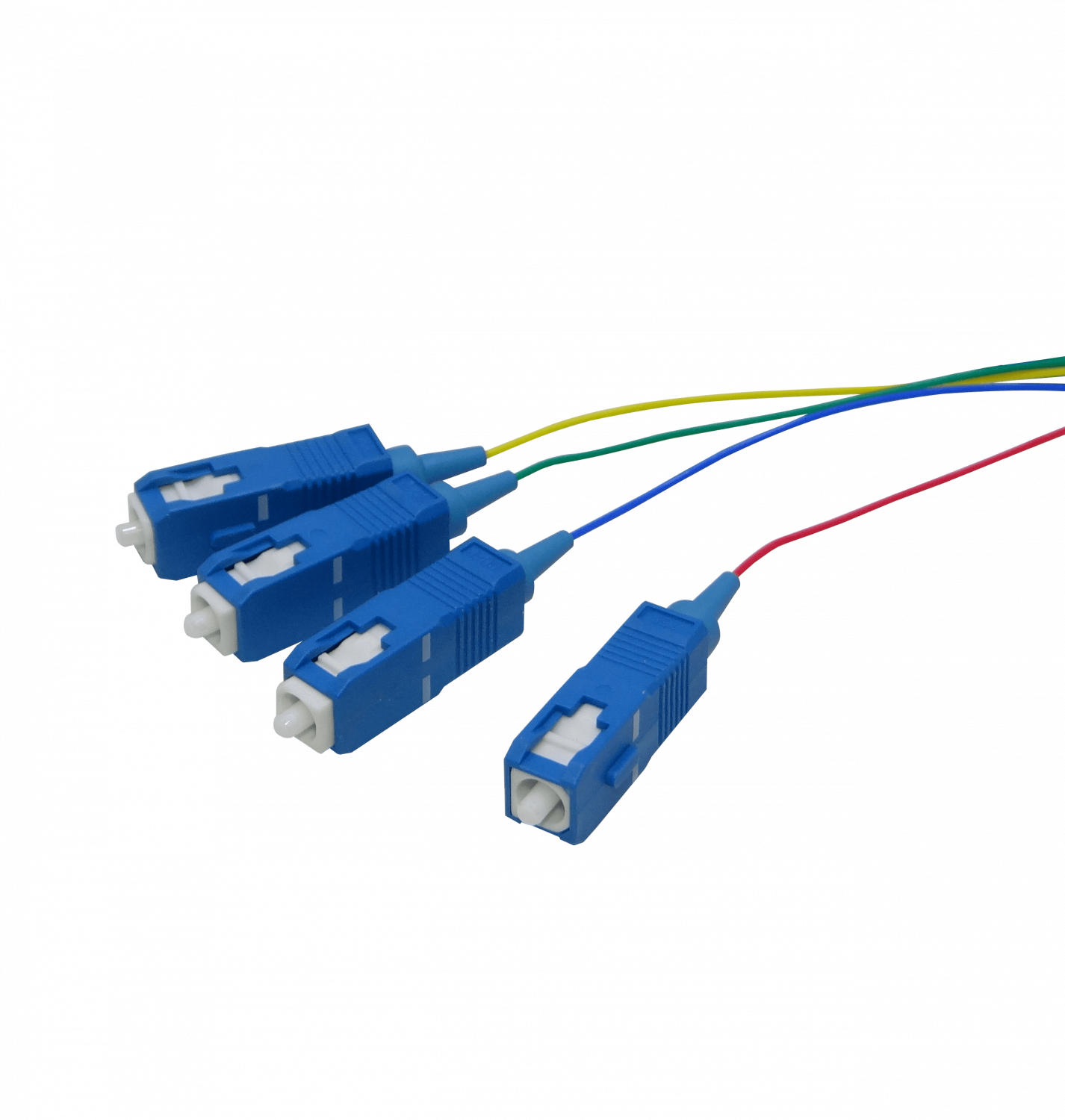 JFSC-4 Lote de 4 Pigtails de Fibra Óptica Monomodo SC/UPC 9/125um de 1,5 Metros con Cable de 0,9mm
