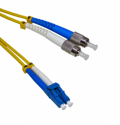 JFSLF2 Cable de Fibra Óptica Dúplex Monomodo LC a FC 2 Metros 9/125um LSZH