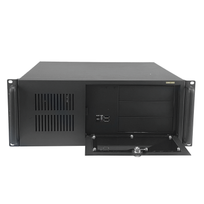 RAG-4U. Gabinete Rack LINKMADE 4U para Micro-ATX y ATX con 4 ranuras PCI de perfil bajo, requiere fuente ATX
