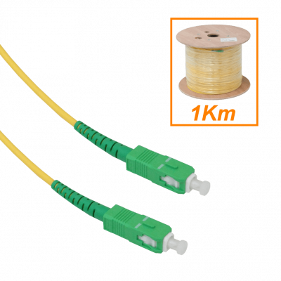 JFSAA1K. 1km 1-Fibra SC/APC-SC/APC MonoModo SM Jumper 1000mt 3mm inc-carrete